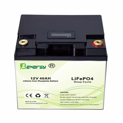 E - Tekne Güneş Sokak Lambası için 12V 40Ah Lityum İyon Lifepo4 Güneş Pili